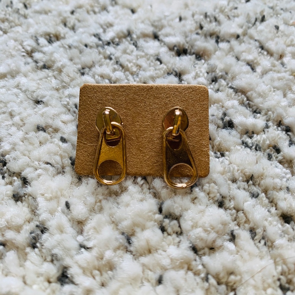 Zipper Pull Earrings
